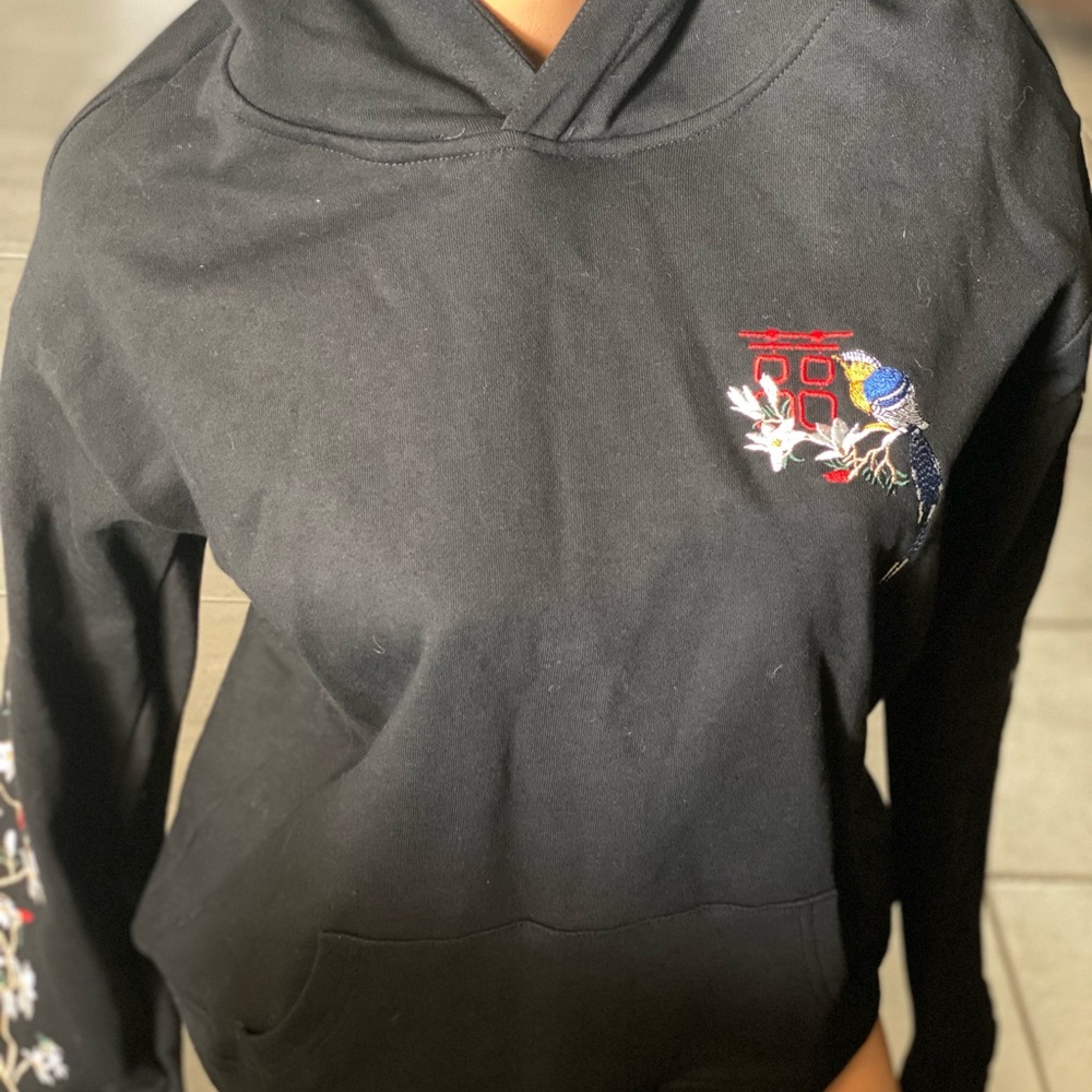 NEW Birds & Trees Embroidered Sukajan Hoodie